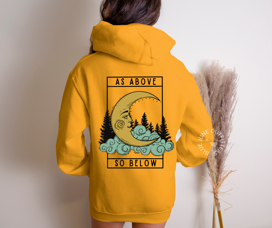 As Above So Below | Witchy Bohemian Hoodie